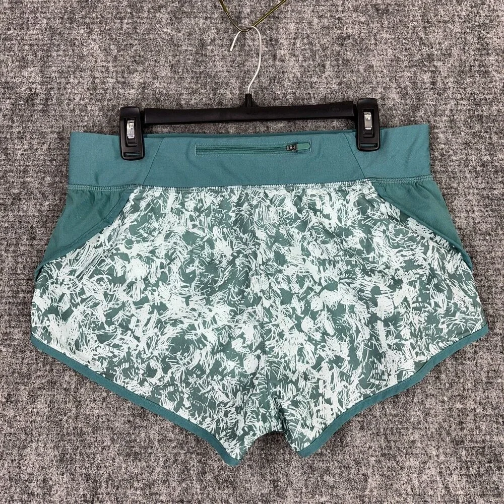 Under Armour Heatgear Fitted Running Shorts Women L Speedpocket Lined Athleisure